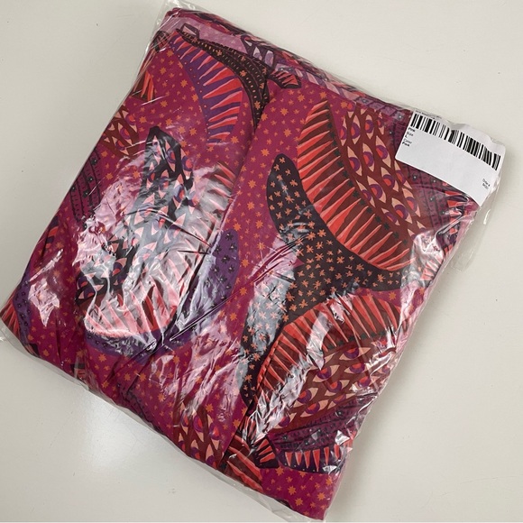 FARM Rio Pink Wild Bananas Ruffle Midi Dress Large NWOT - Picture 13 of 14